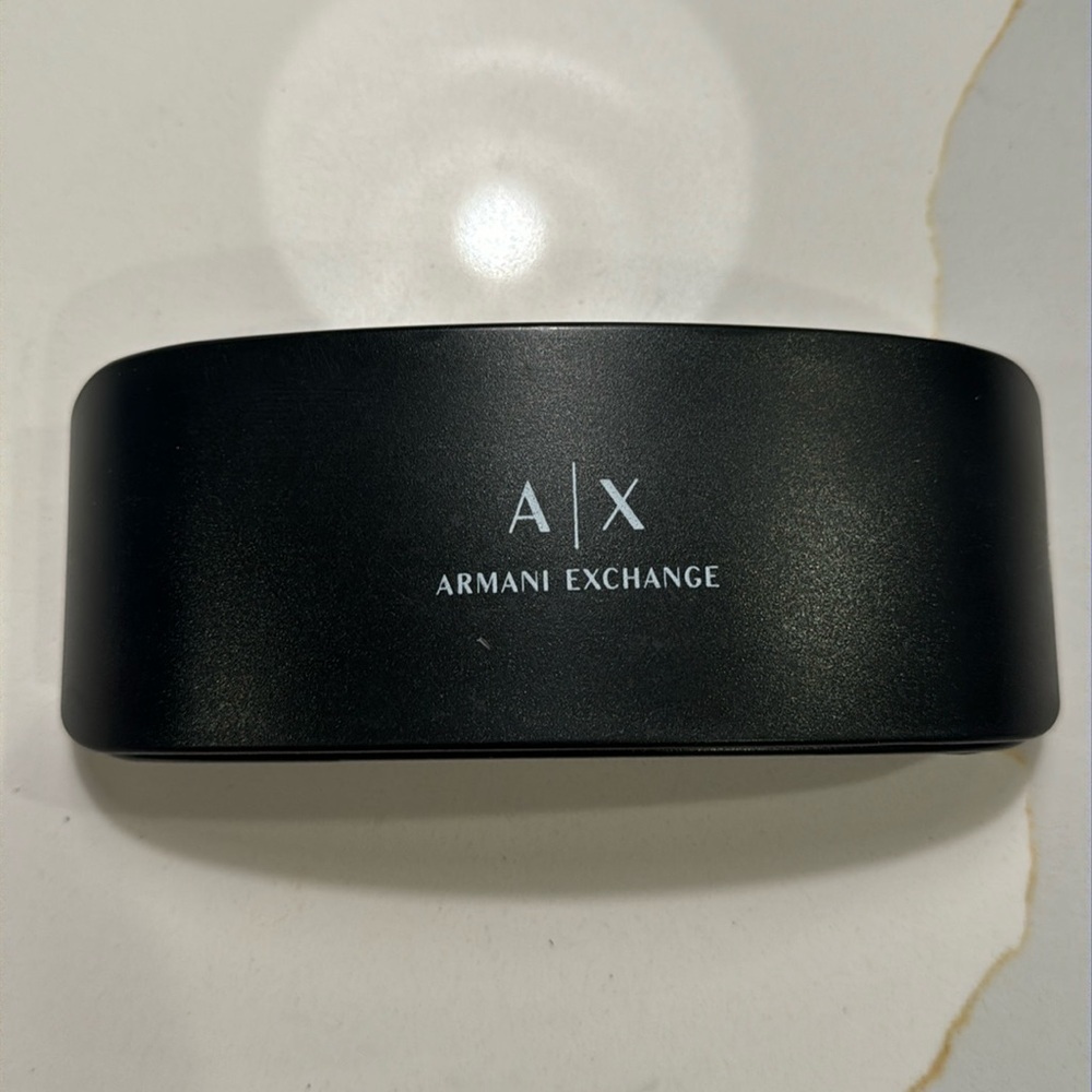 ARMANI Exchange A/X Sunglasses Eyeglass Hard Shell Case Holder Carrier Black